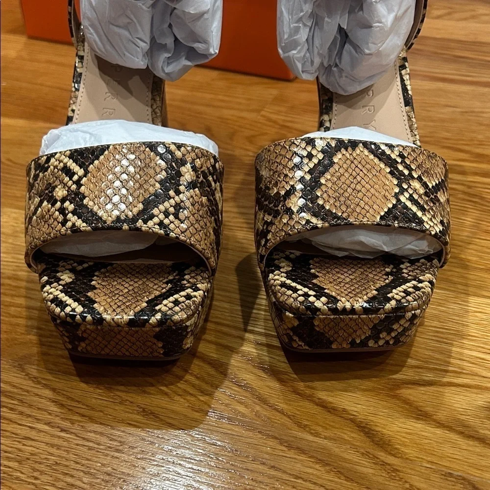 Katy Perry Collections Snakeskin Platform Sandals